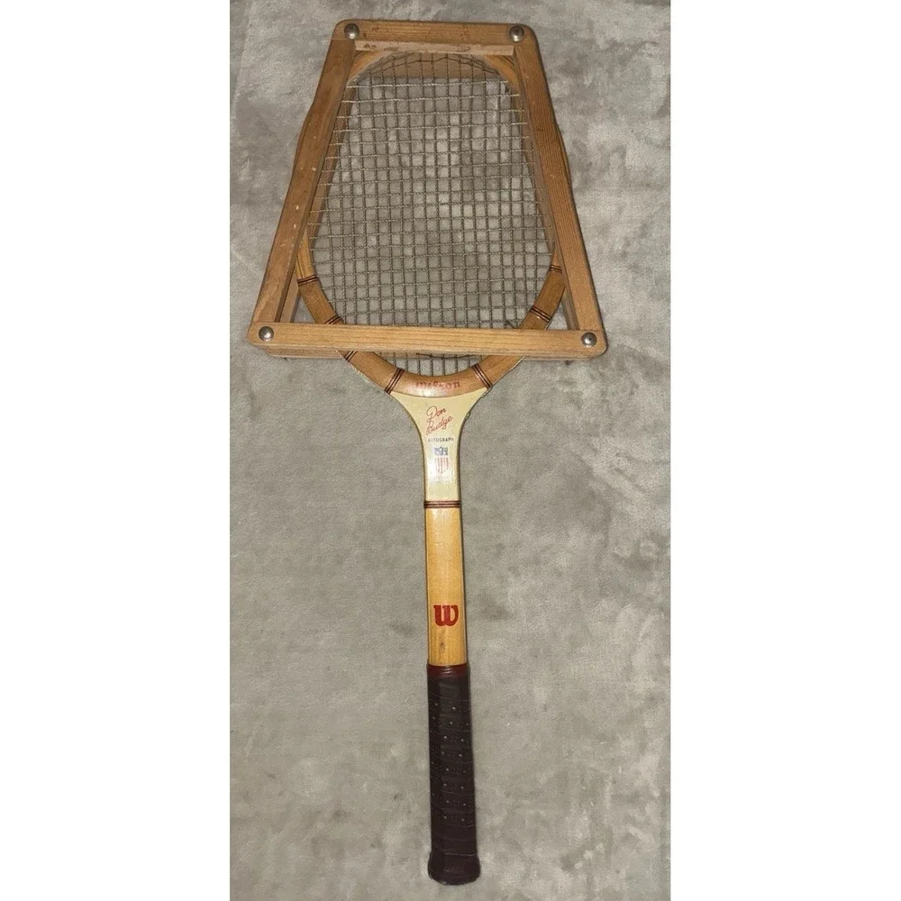 Wilson Tennis Racket Signature Don Budge Speed Flex‎ Fibre Face Frame Vintage